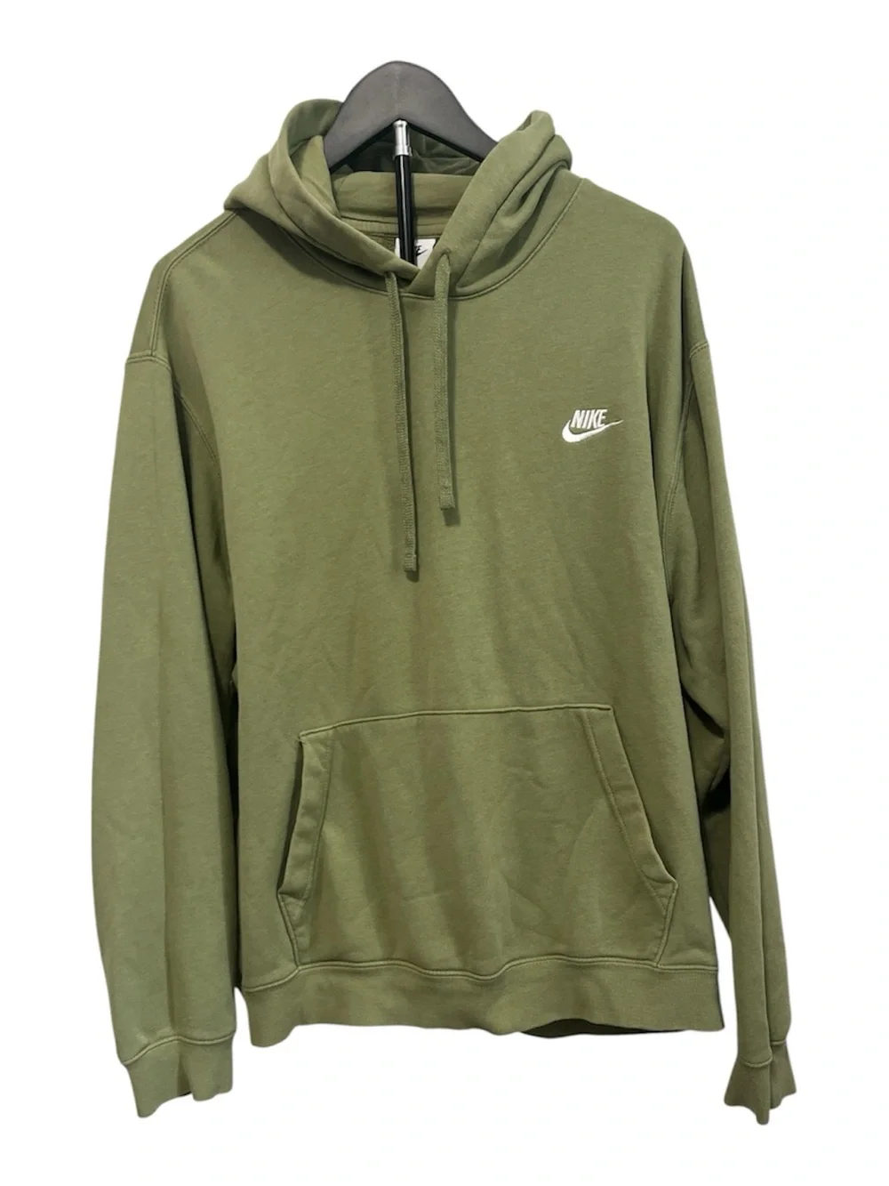 Nike Olive Green Hooded Pullover Sweatshirt